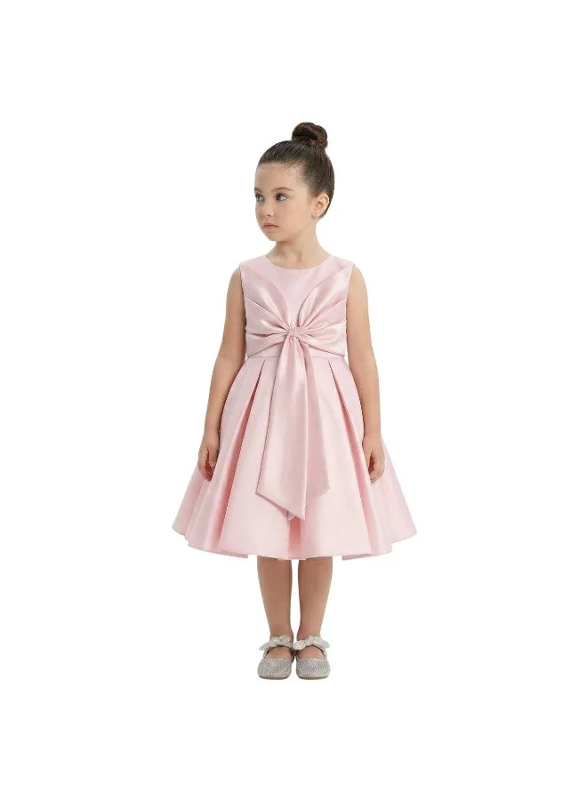 D'daniela D' Daniela - Fluffy Party Dress with the Bowl in front for Girls Light Pink Colour